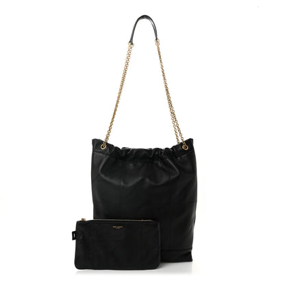 Saint Laurent Lambskin Matelasse Monogram Medium Jamie 4.3 Pochon Black 3 of 12