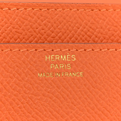 Hermes Epsom Constance Long Wallet To Go Wallet Orange 8 of 10