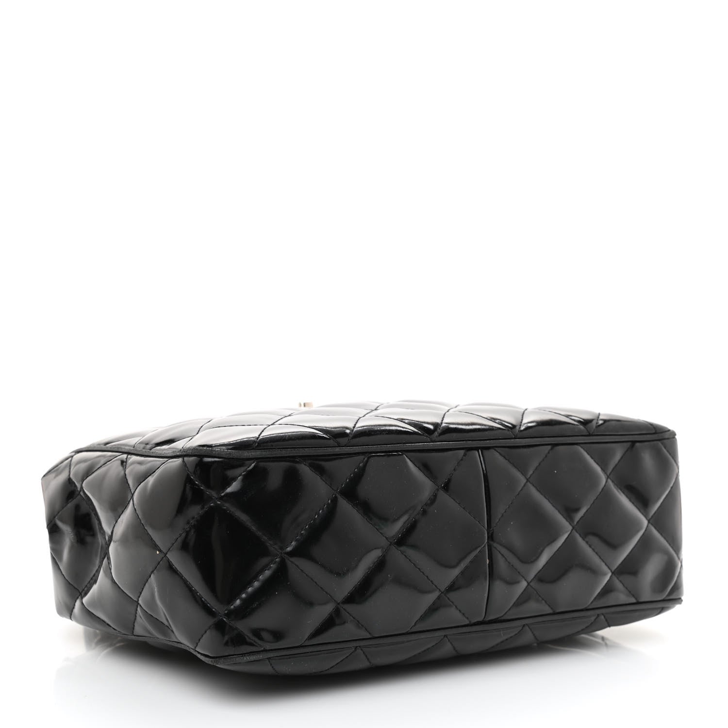 Chanel Patent Quilted Shoulder Bag Black 4 of 16