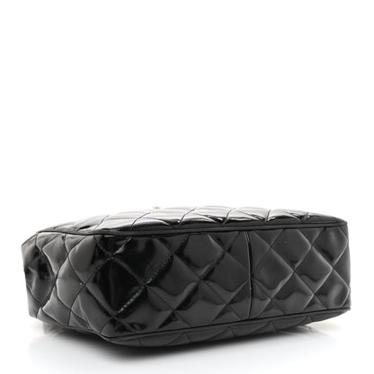 Chanel Patent Quilted Shoulder Bag Black 4 of 16