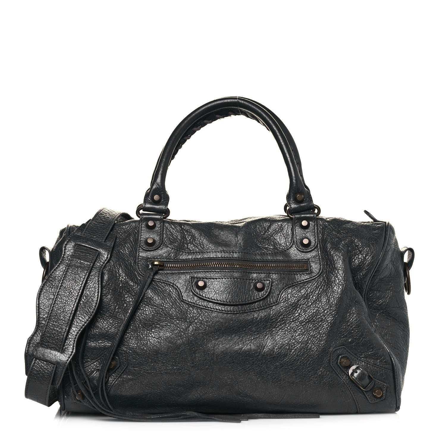 Balenciaga Agneau Classic Hardware Boston Anthracite 1 of 16