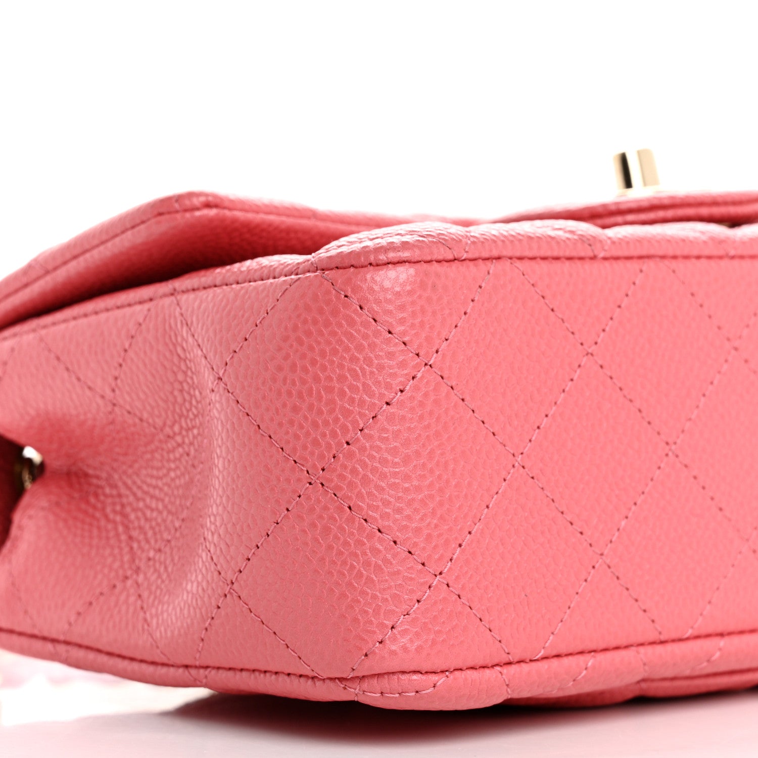 Chanel Iridescent Caviar Quilted Mini Rectangular Flap Pink 9 of 10