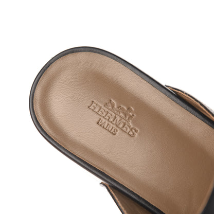 Hermes Calfskin Carlotta Mules 40 Black 6 of 8