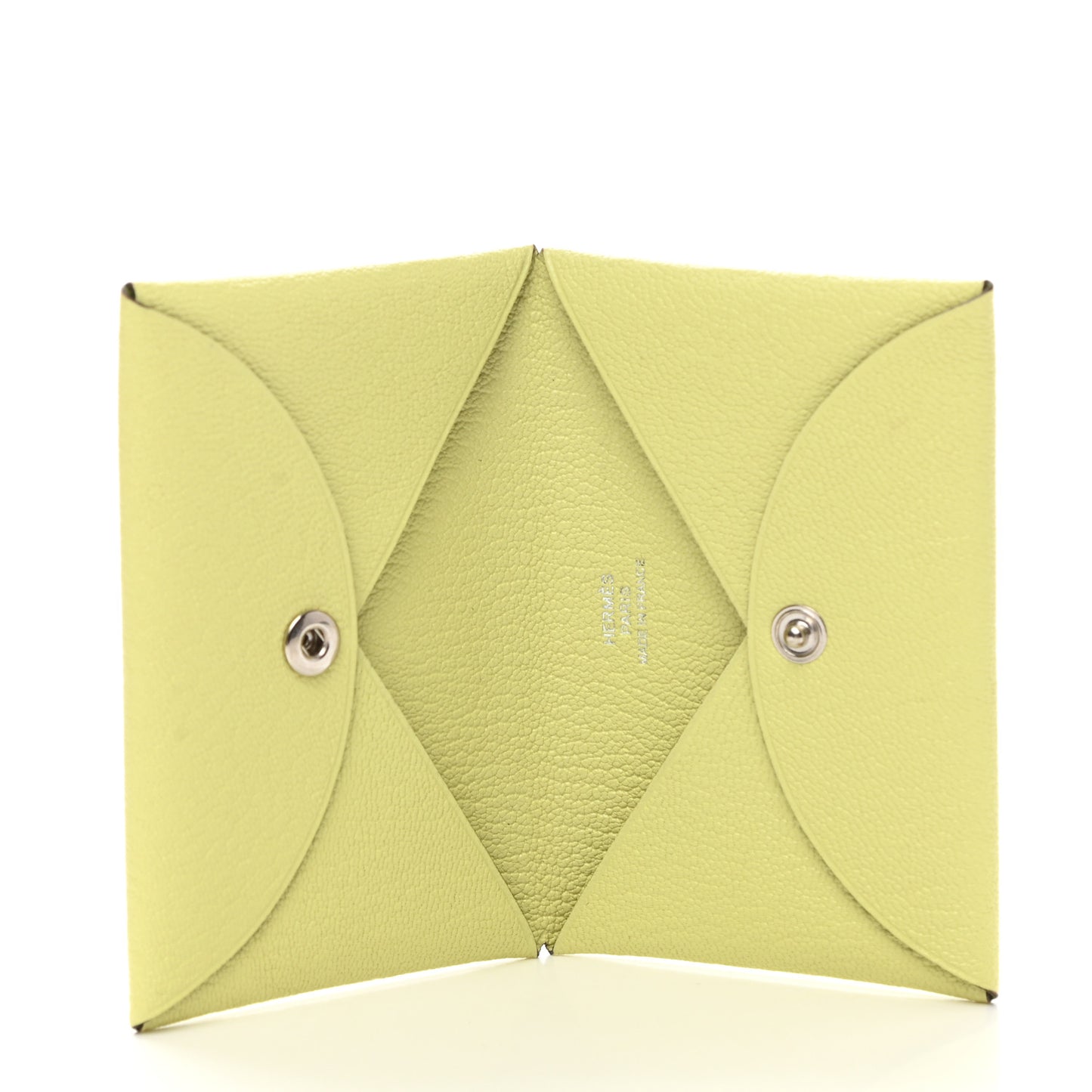 Chevre Mysore Calvi Card Case Jaune Bourgeon