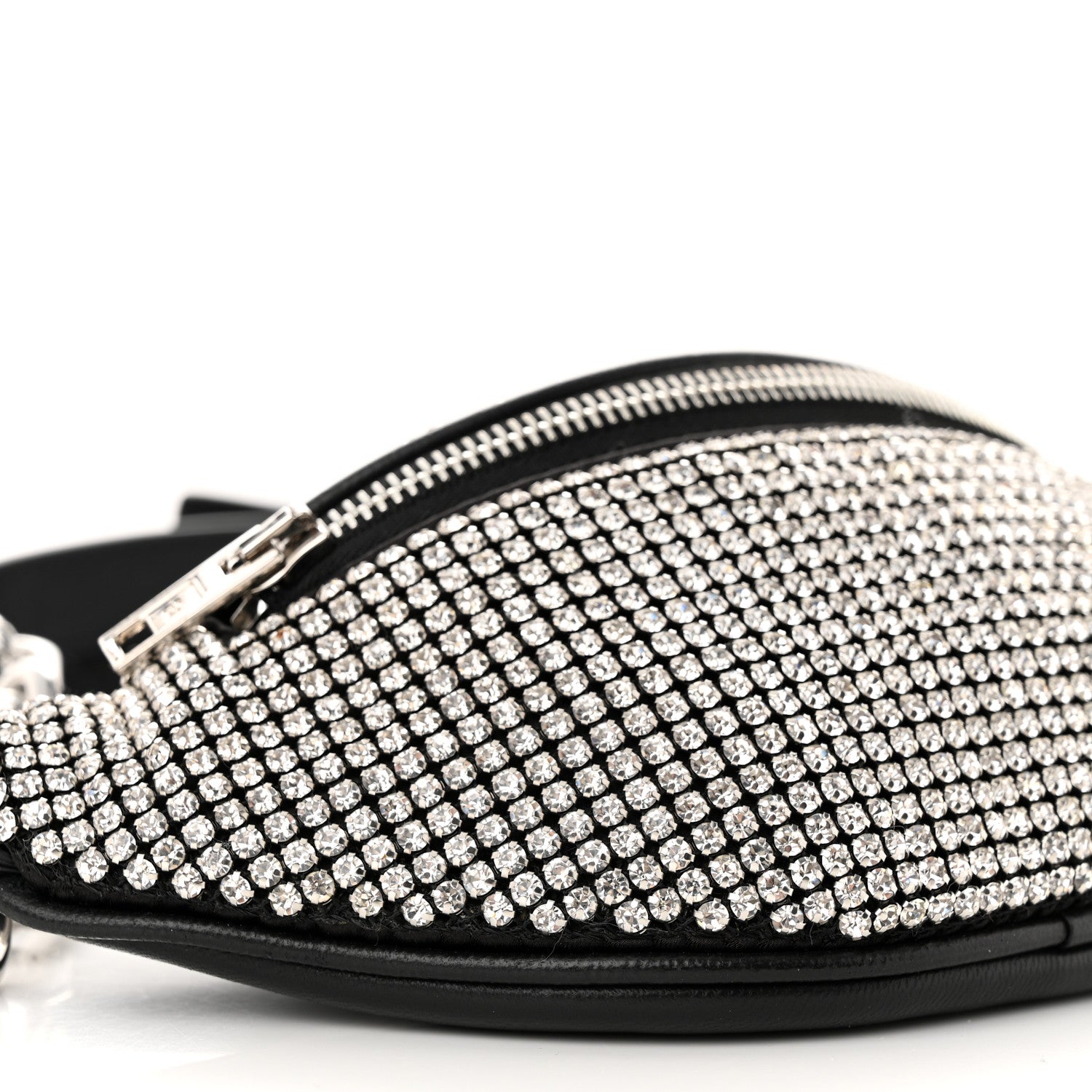 Alexander Wang Rhinestone Mesh Mini Attica Belt Bag Black 8 of 10