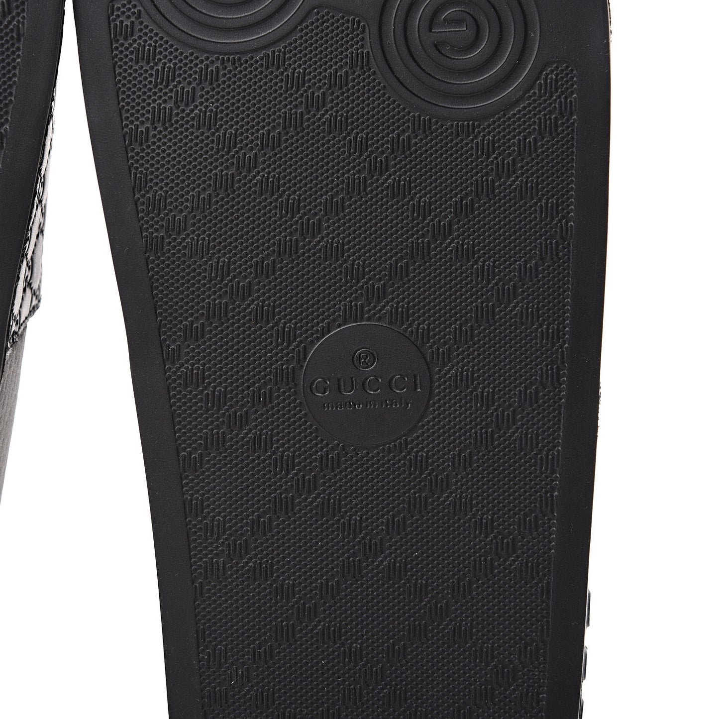Microguccissima Slide Sandals 35 Black