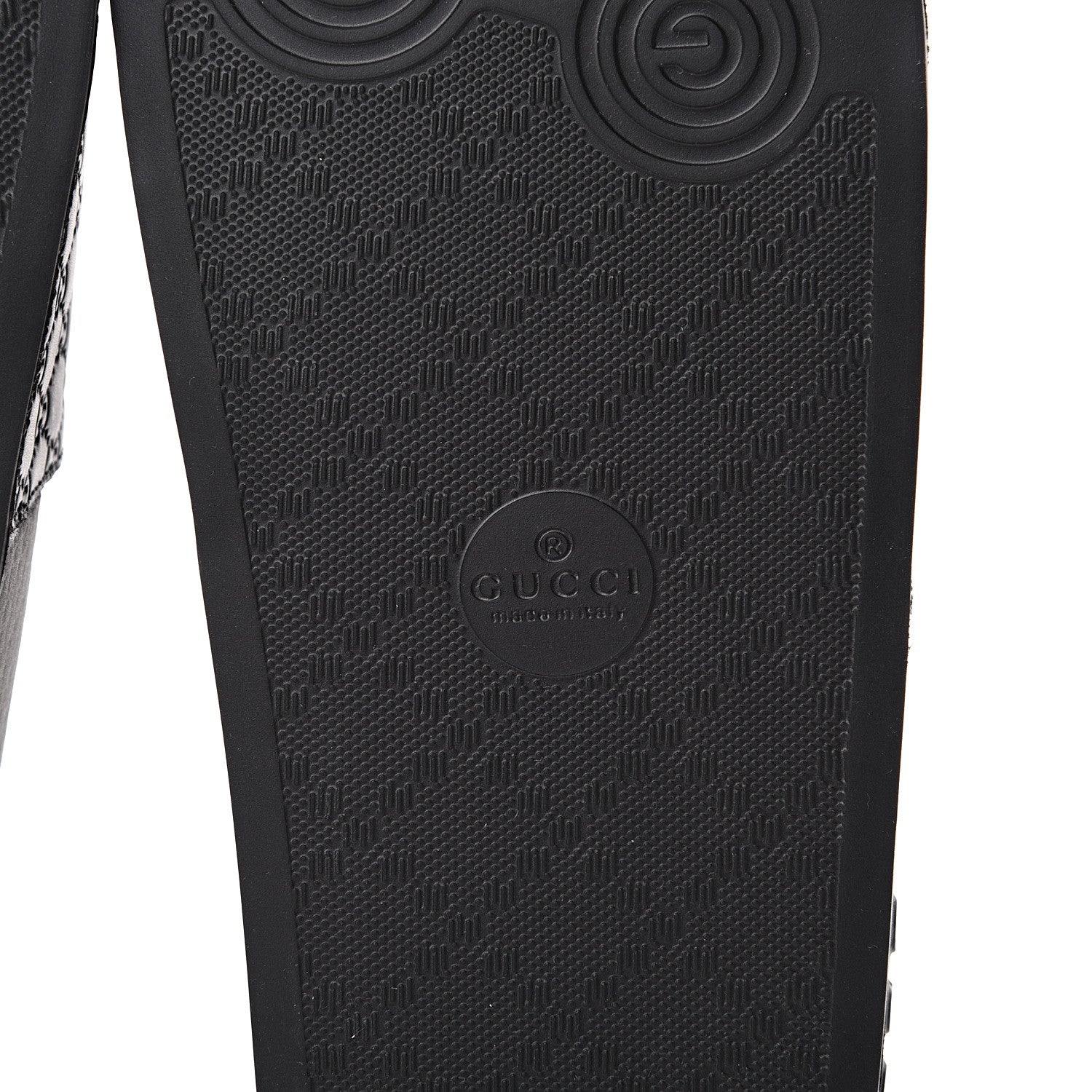 Gucci Microguccissima Slide Sandals 35 Black 6 of 8