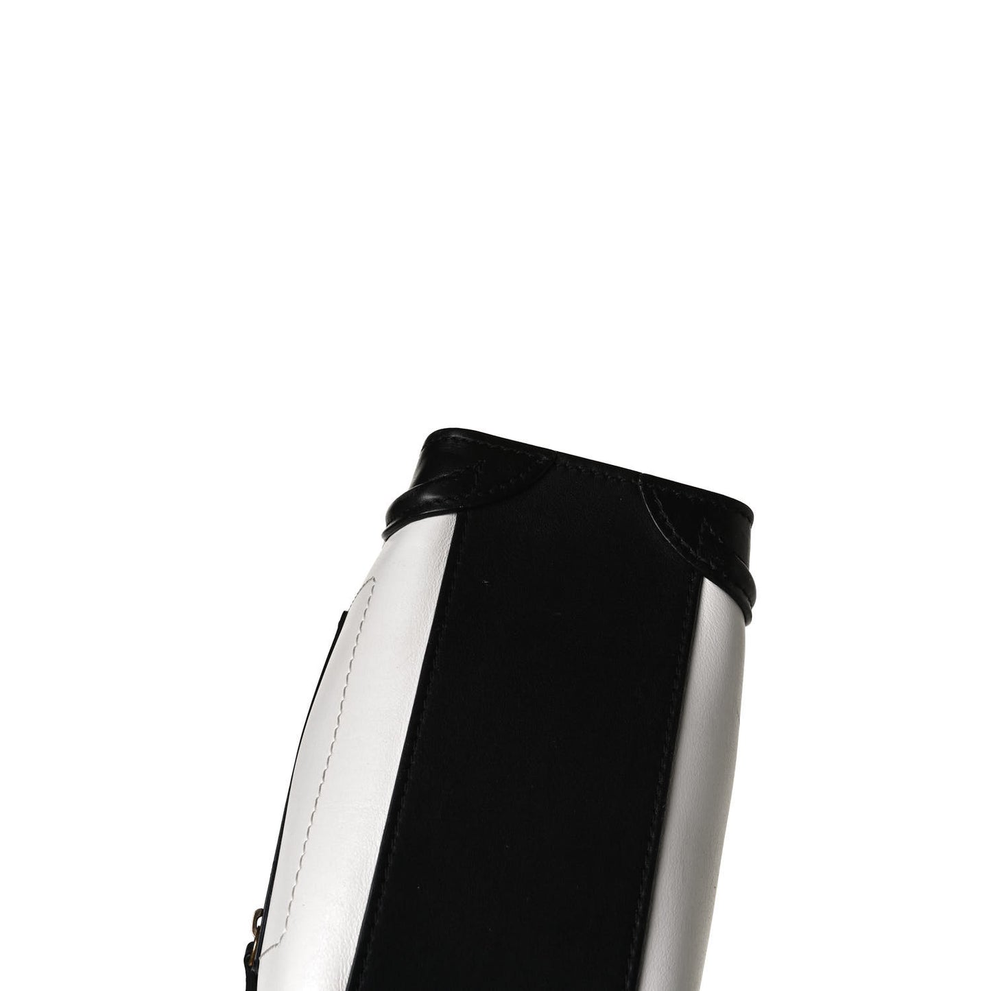 Smooth Calfskin Suede Nano Tri-Color Luggage White