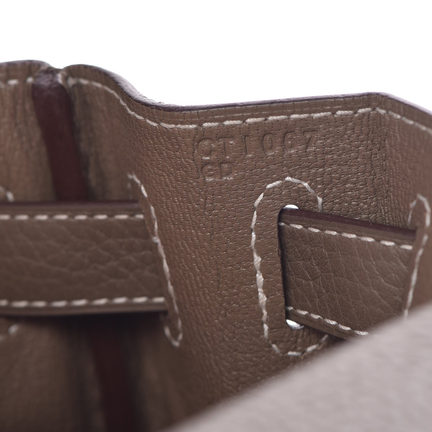 Hermes Taurillon Clemence Kelly Retourne 28 Etoupe 22 of 38