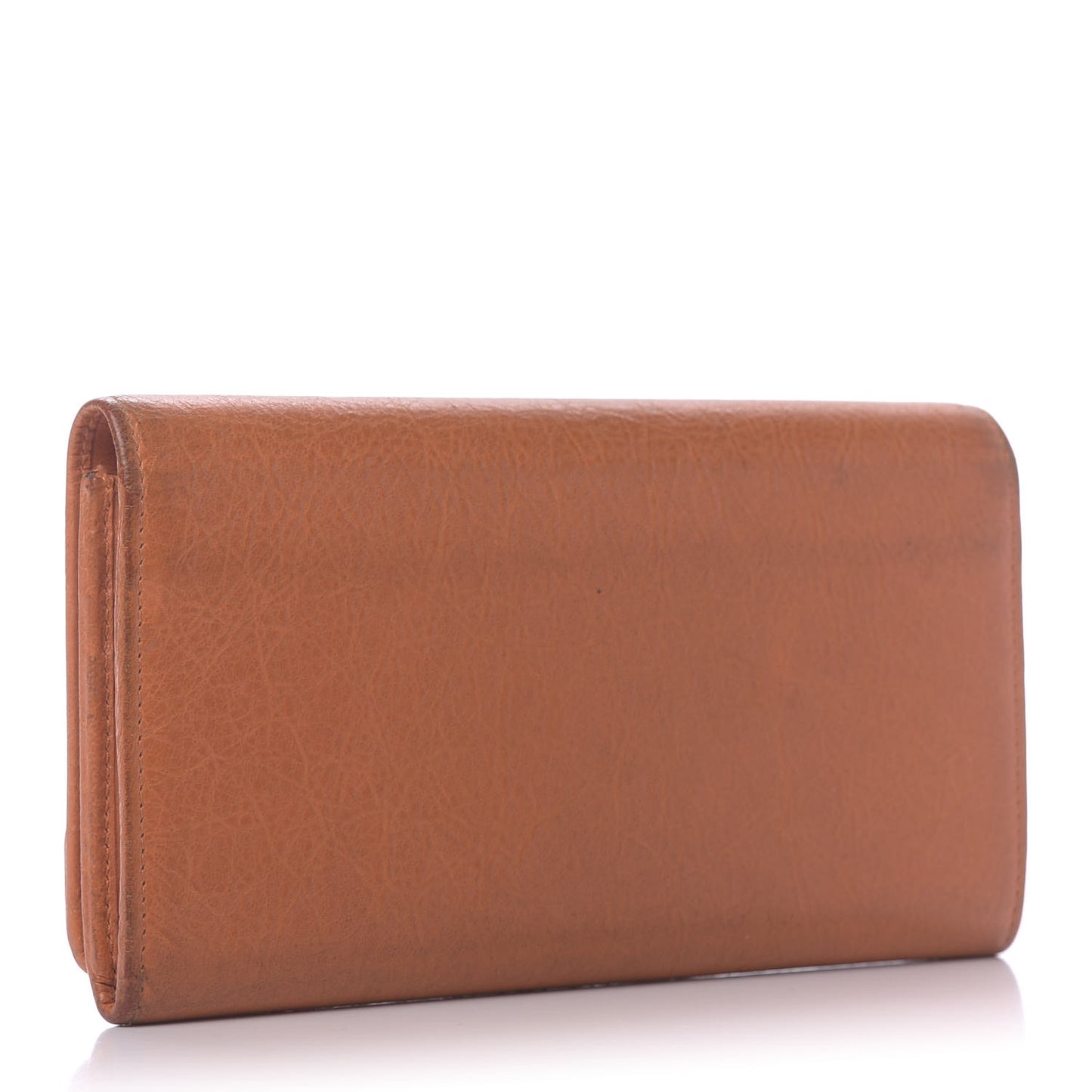 Agneau Classic Hardware Money Wallet Tangerine