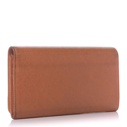 Balenciaga Agneau Classic Hardware Money Wallet Tangerine 3 of 13
