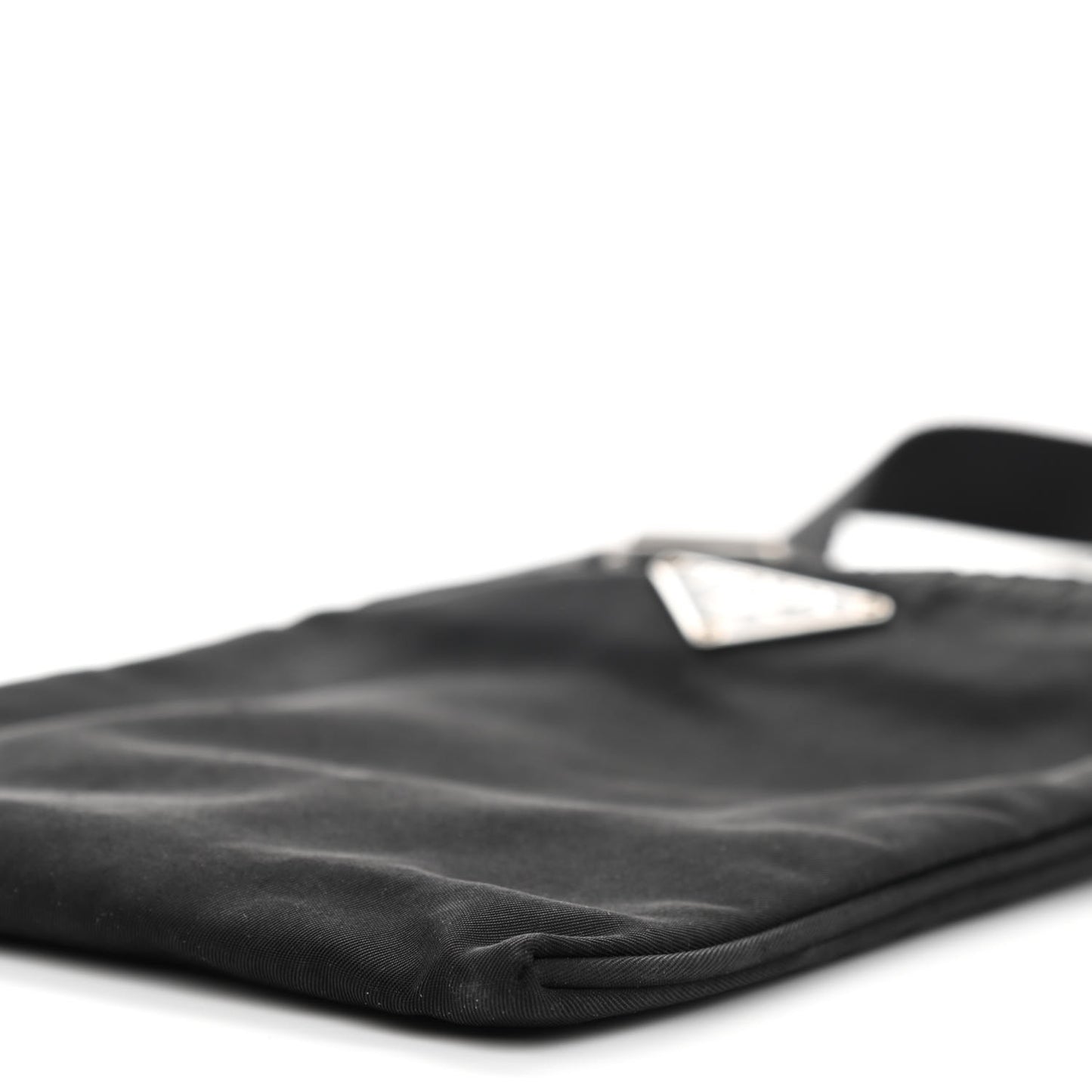Tessuto Nylon Flat Messenger Bag Black
