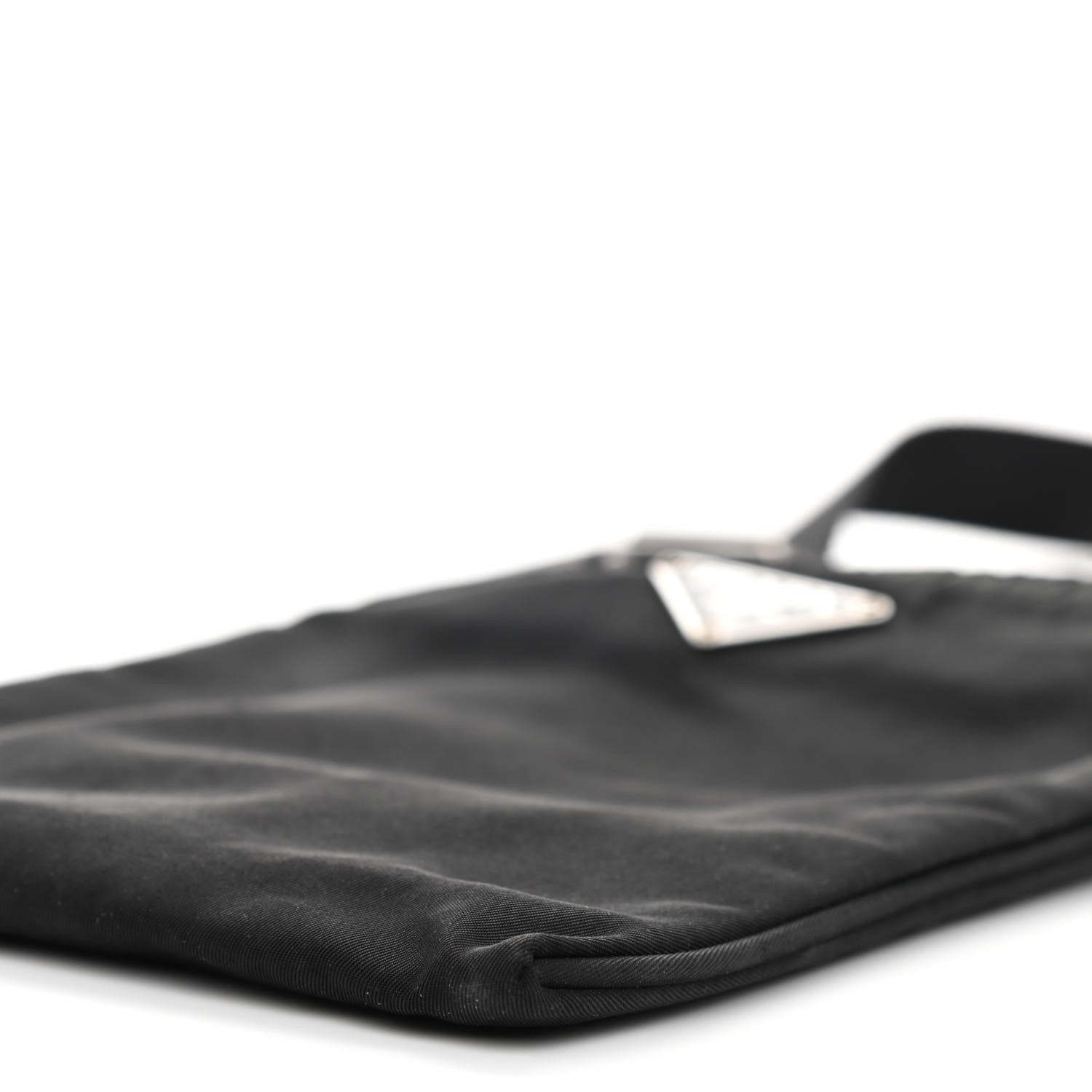 Prada Tessuto Nylon Flat Messenger Bag Black 7 of 7