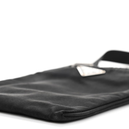 Prada Tessuto Nylon Flat Messenger Bag Black 7 of 7
