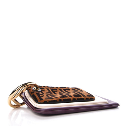 Fendi Calfskin Velvet F is FF Triplette Pouch Set Multicolor 3 of 10