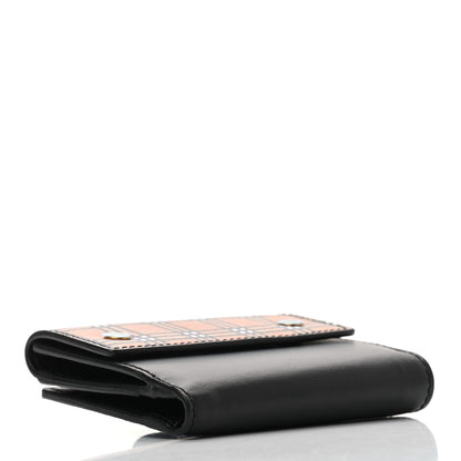 Burberry Mini Vintage Check Luna French Wallet Black 4 of 8