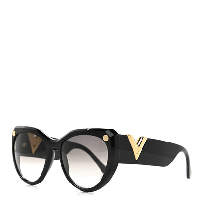 Louis Vuitton Acetate My Fair Lady Sunglasses Z0902W Black 1 of 8