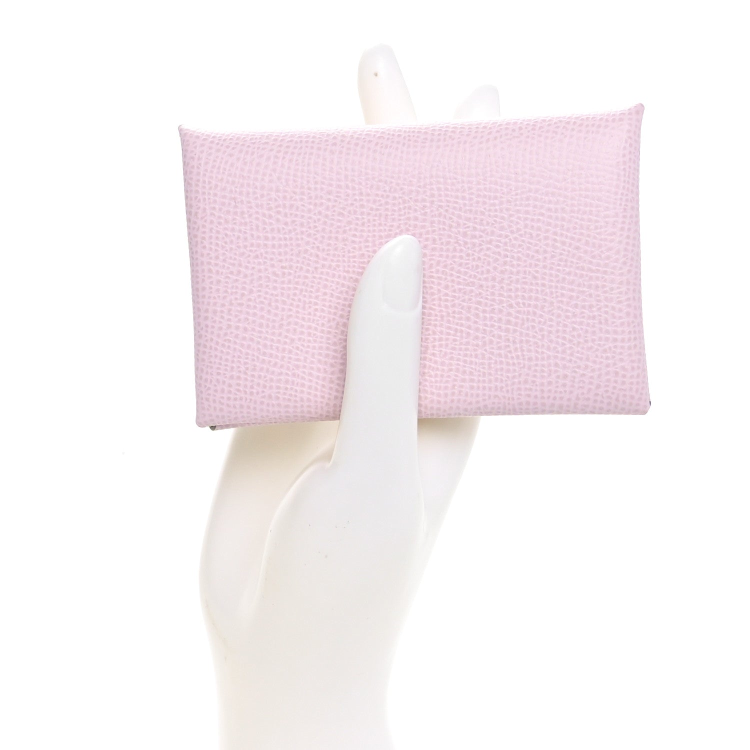 Hermes Epsom Calvi Duo Card Case Mauve Pale 2 of 9