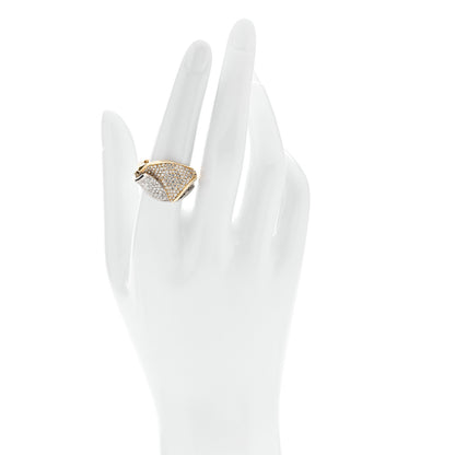 Parker & West by FASHIONPHILE 18K Yellow White Gold Diamond 2.27ctw Pave Cocktail Ring 55 7.25 2 of 10
