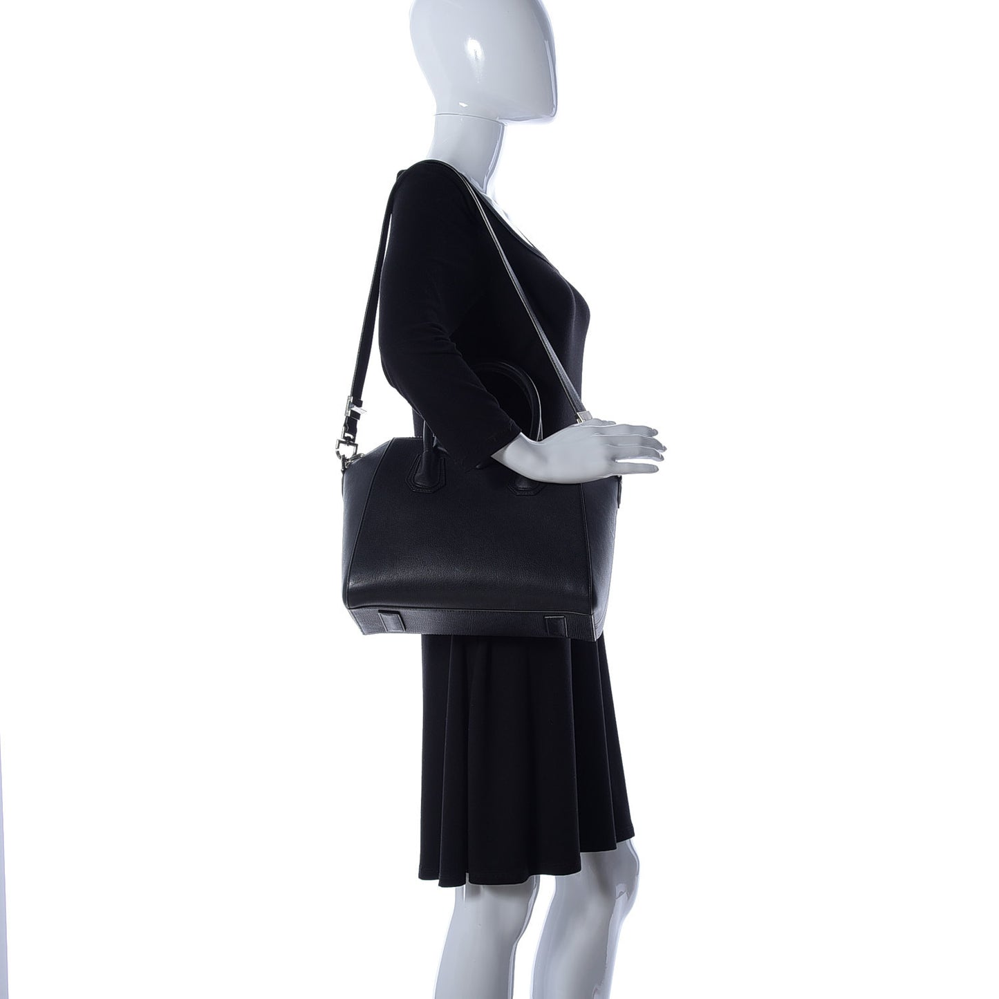 Sugar Goatskin Small Antigona Black