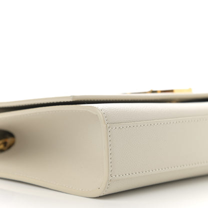 Saint Laurent Grain De Poudre Medium Classic Monogram Kate Satchel Crema Soft 10 of 12
