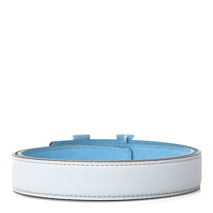 Hermes Epsom Swift Enamel 24mm Belt 70 28 Bleu Brume Celeste 3 of 6