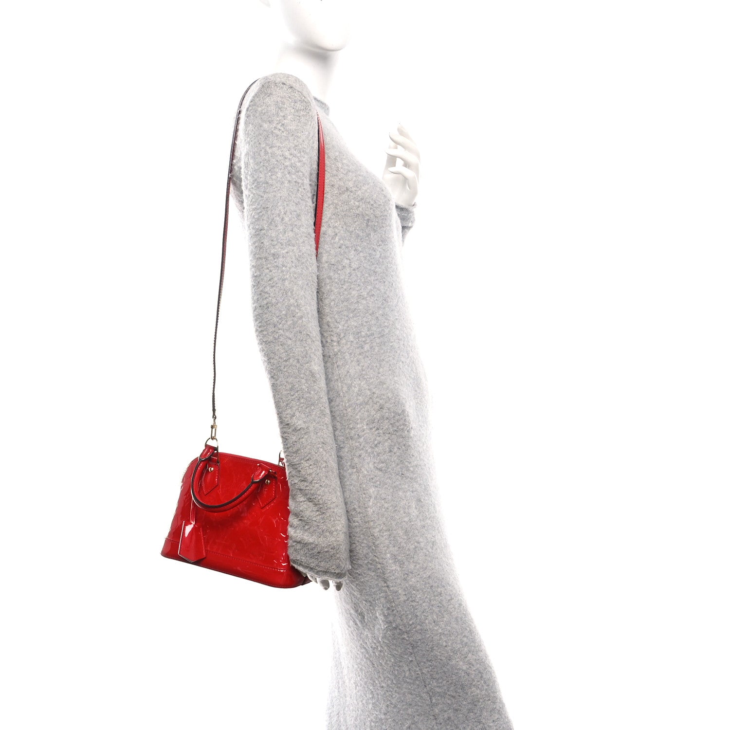 Louis Vuitton Vernis Alma BB Cherry 2 of 11