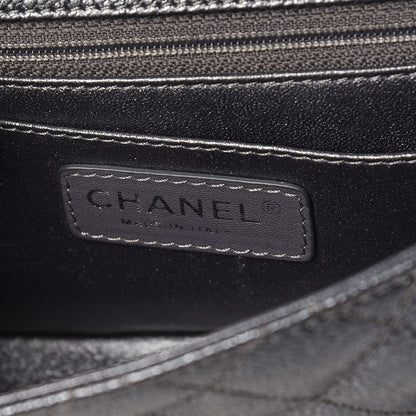 Chanel Metallic Caviar Quilted Mini Square Flap Dark Blue 6 of 11