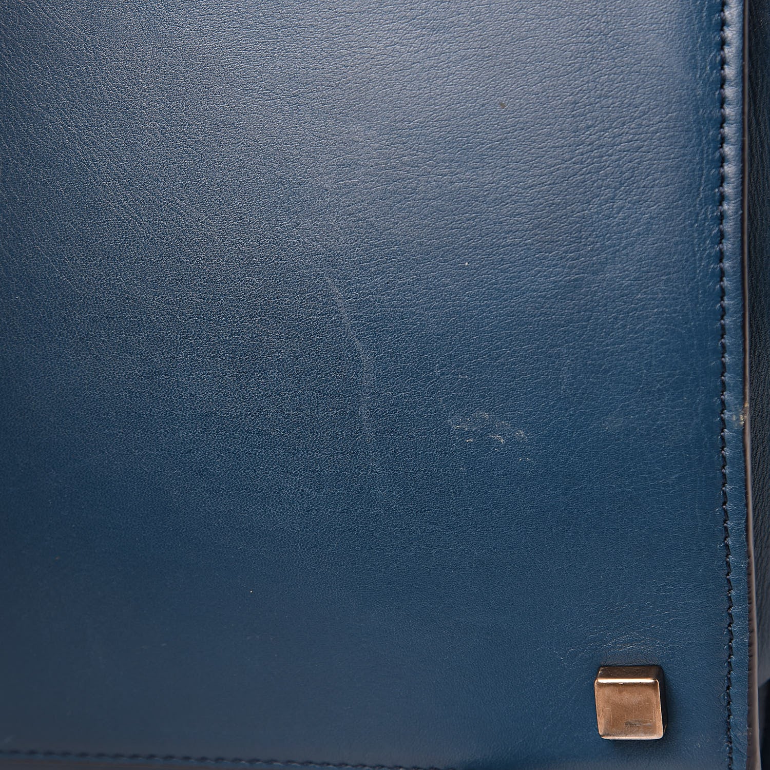 Celine Nappa Calfskin Medium Phantom Luggage Metallic Blue 12 of 21