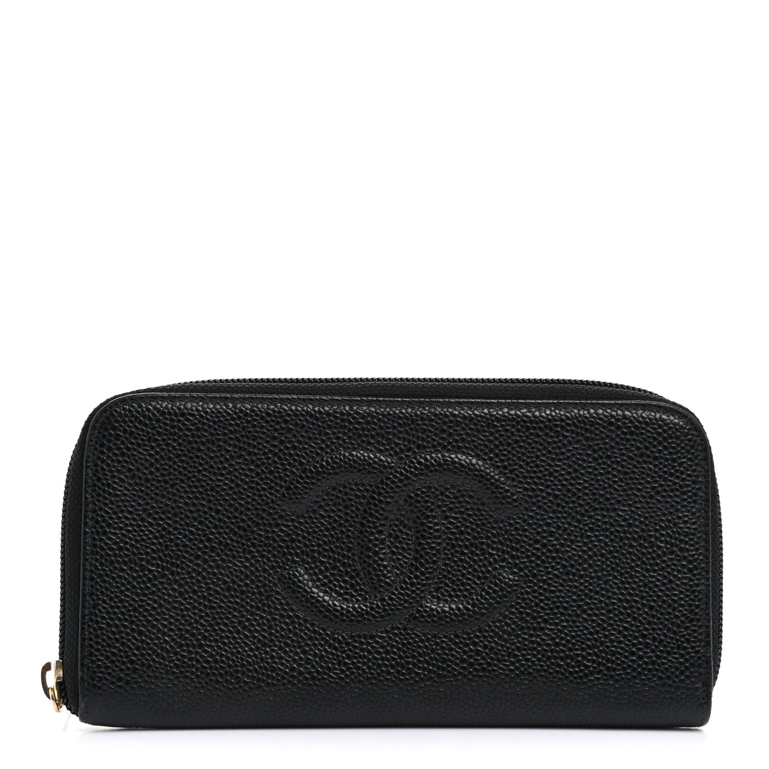 Chanel Caviar Large Timeless CC Zip Around Wallet Black 1 of 8