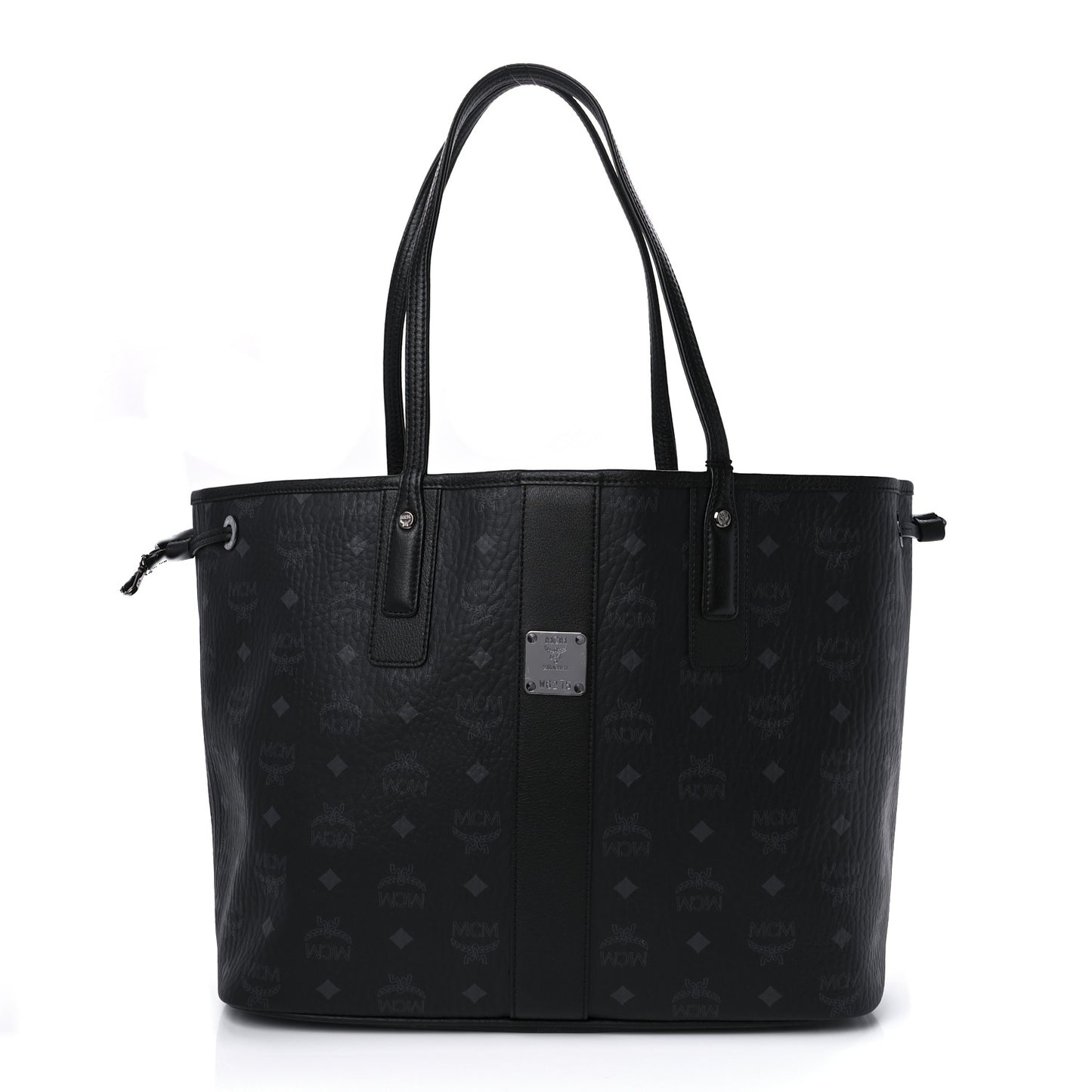 Visetos Medium Reversible Shopper Tote Black