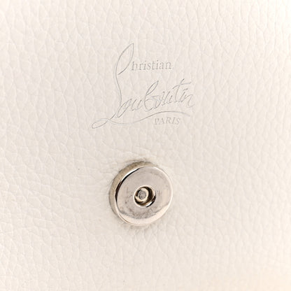 Christian Louboutin Calfskin Spikes Loubinthesky Paloma Wallet On Chain White 6 of 11