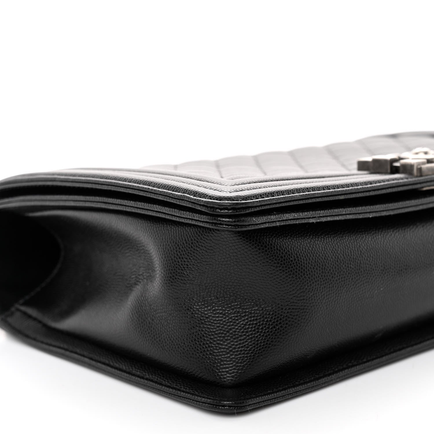 Chanel Caviar Quilted New Medium Boy Flap Black 9 of 10