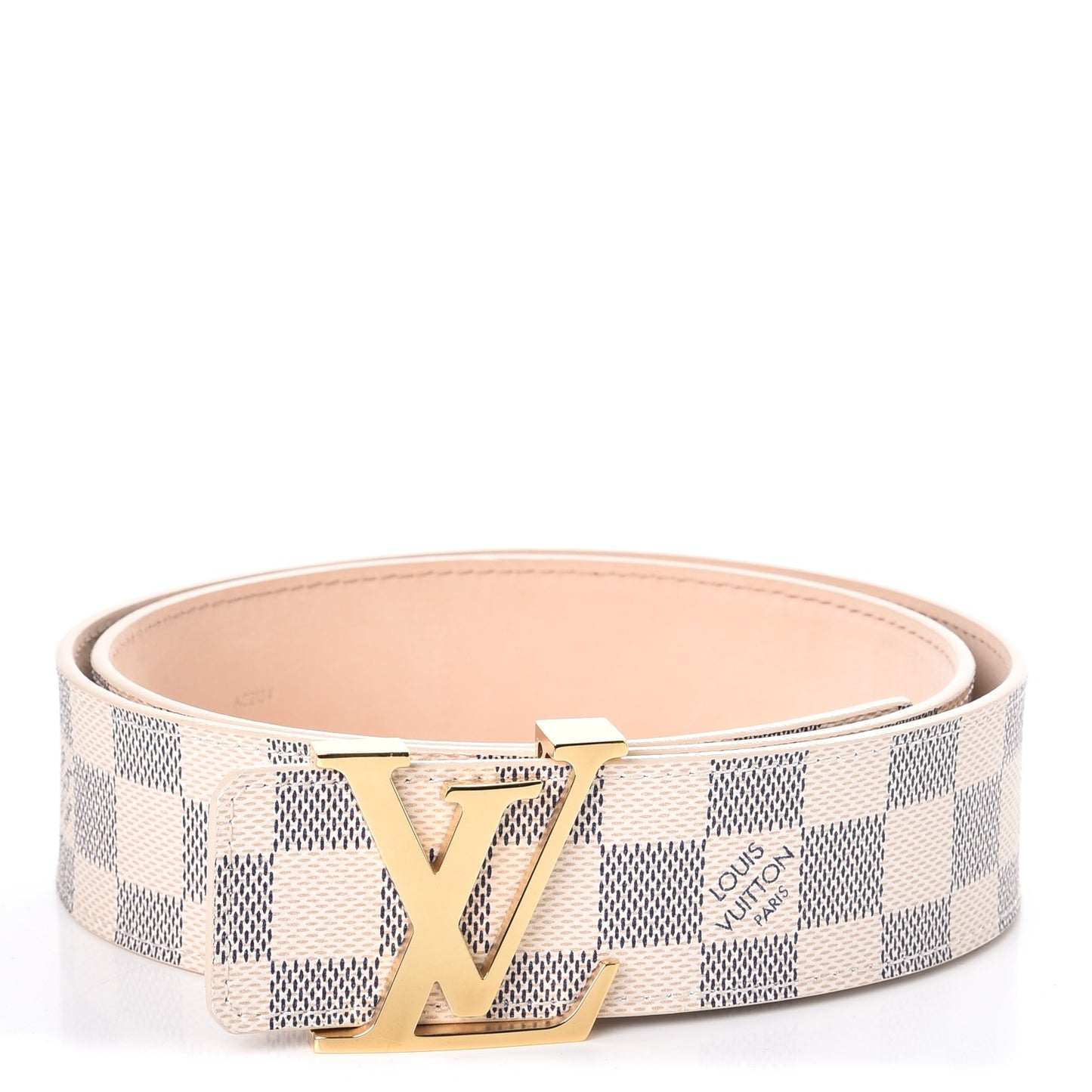 Damier Azur LV Initiales Belt 85 34