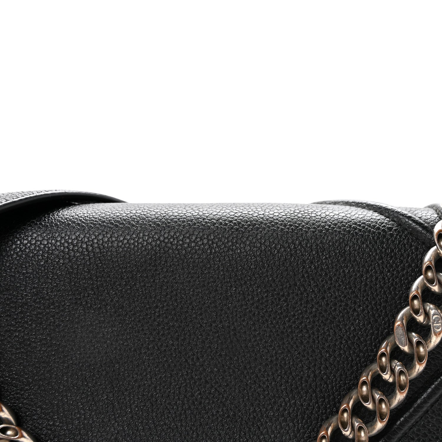 Christian Dior Grained Calfskin Medium Diorama Flap Bag Black 8 of 10