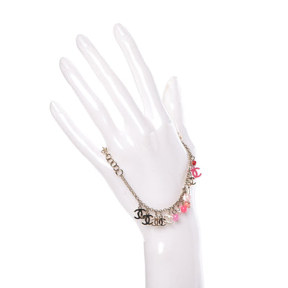 Chanel Pearl Beaded CC Bracelet Pink Gold 2 of 5