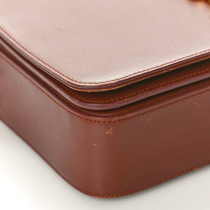 Saint Laurent Textured Calfskin Medium Classic Monogram Universite Bag Dark Red 9 of 16