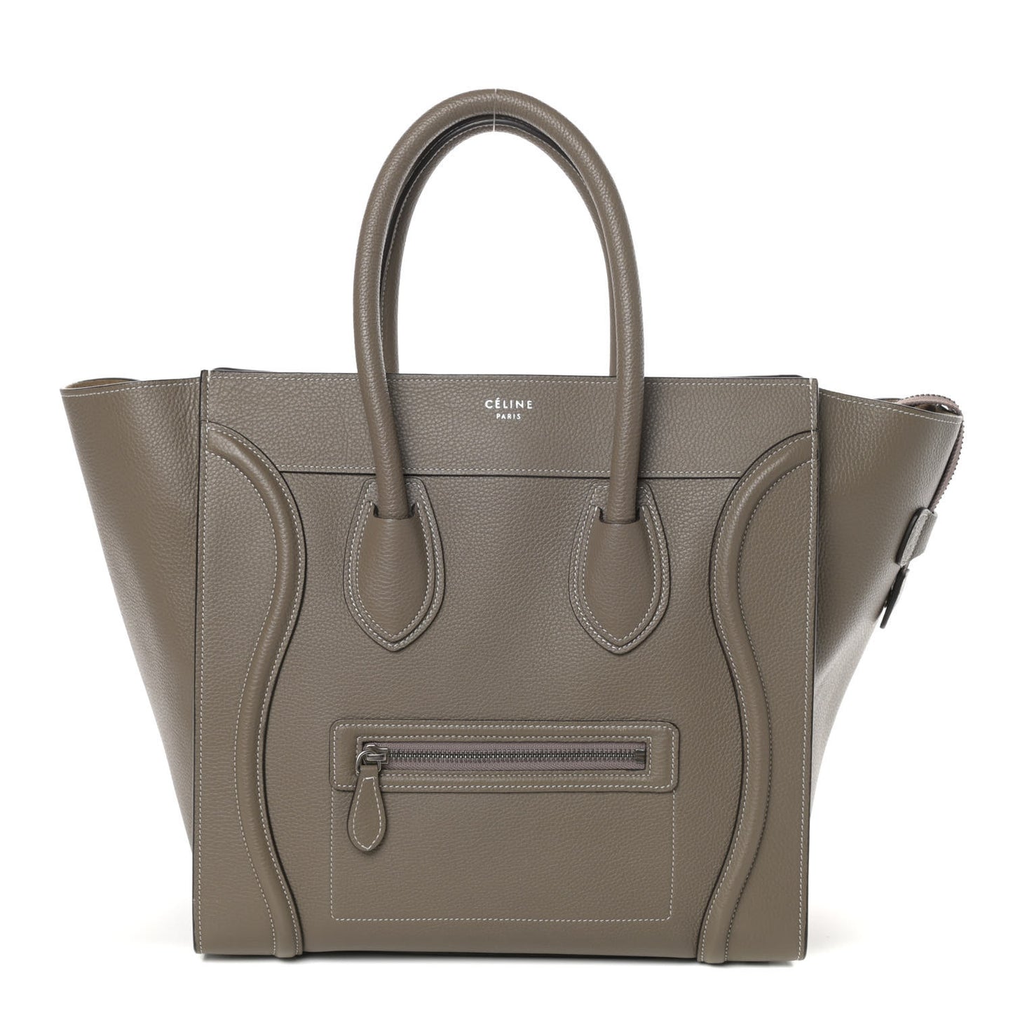 Drummed Calfskin Mini Luggage Souris