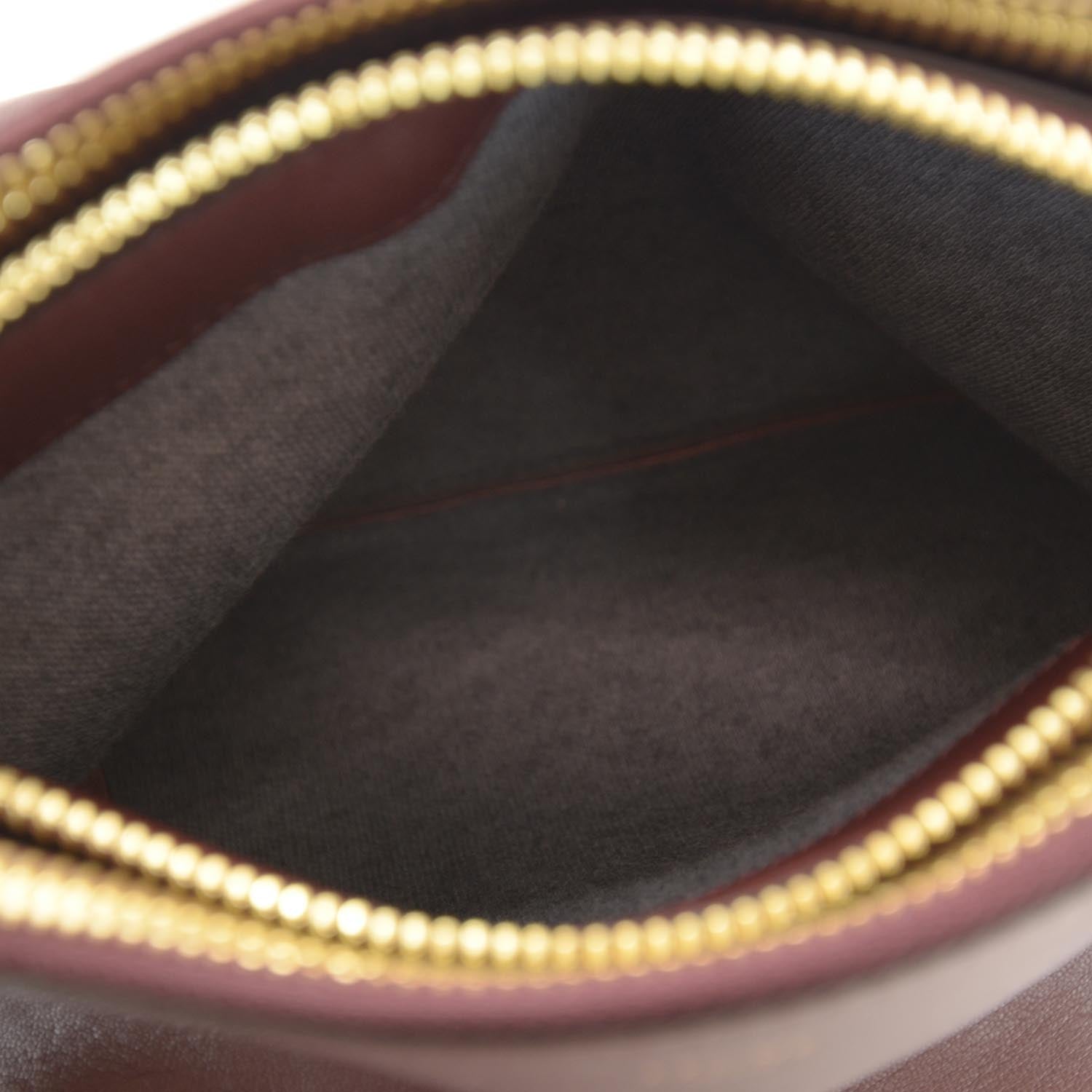 Celine Leather Trio Crossbody Bag Burgundy 6 of 9