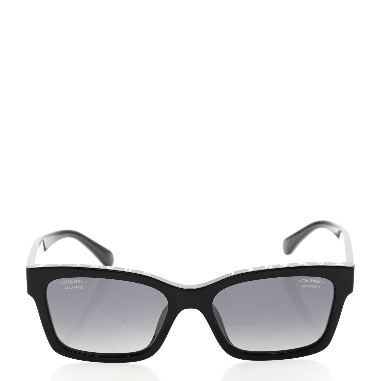 Chanel Acetate Polarized Square Sunglasses 5417-A Black 2 of 10