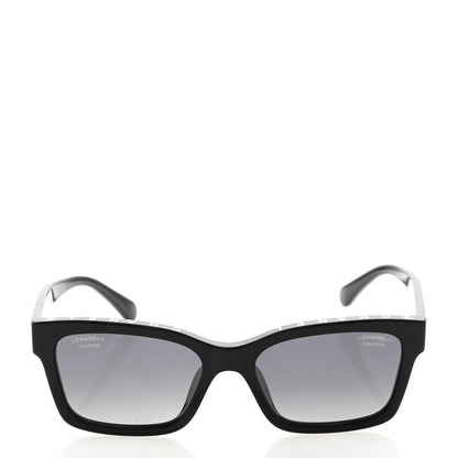 Chanel Acetate Polarized Square Sunglasses 5417-A Black 2 of 10
