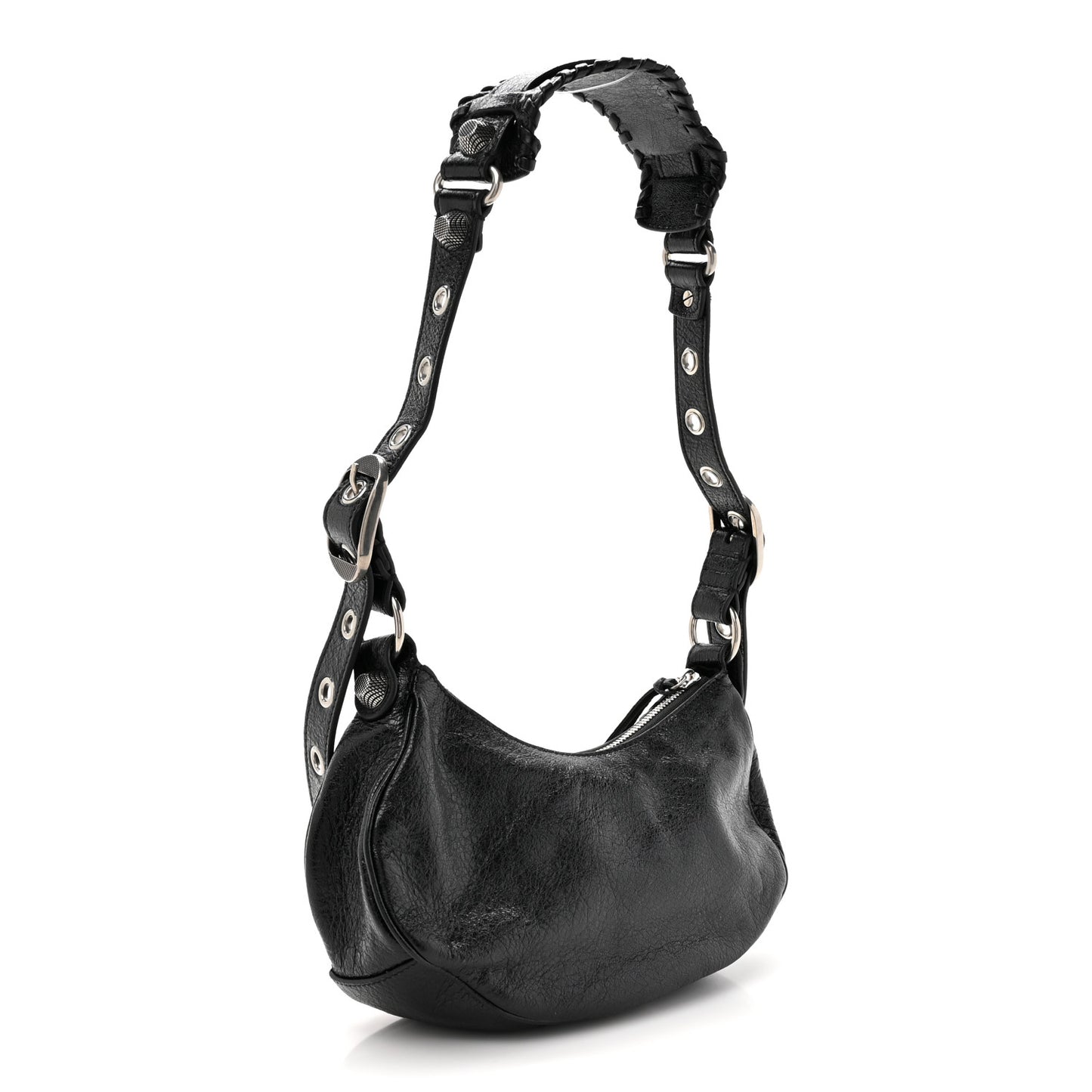 Agneau Arena Le Cagole Shoulder Bag XS Black