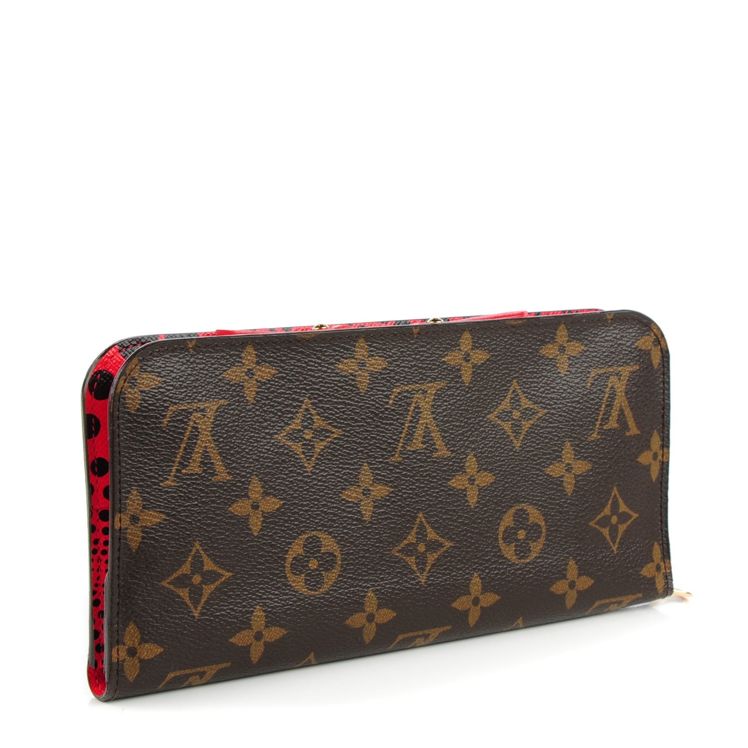 Louis Vuitton Monogram Kusama Waves Insolite Wallet Red 3 of 7