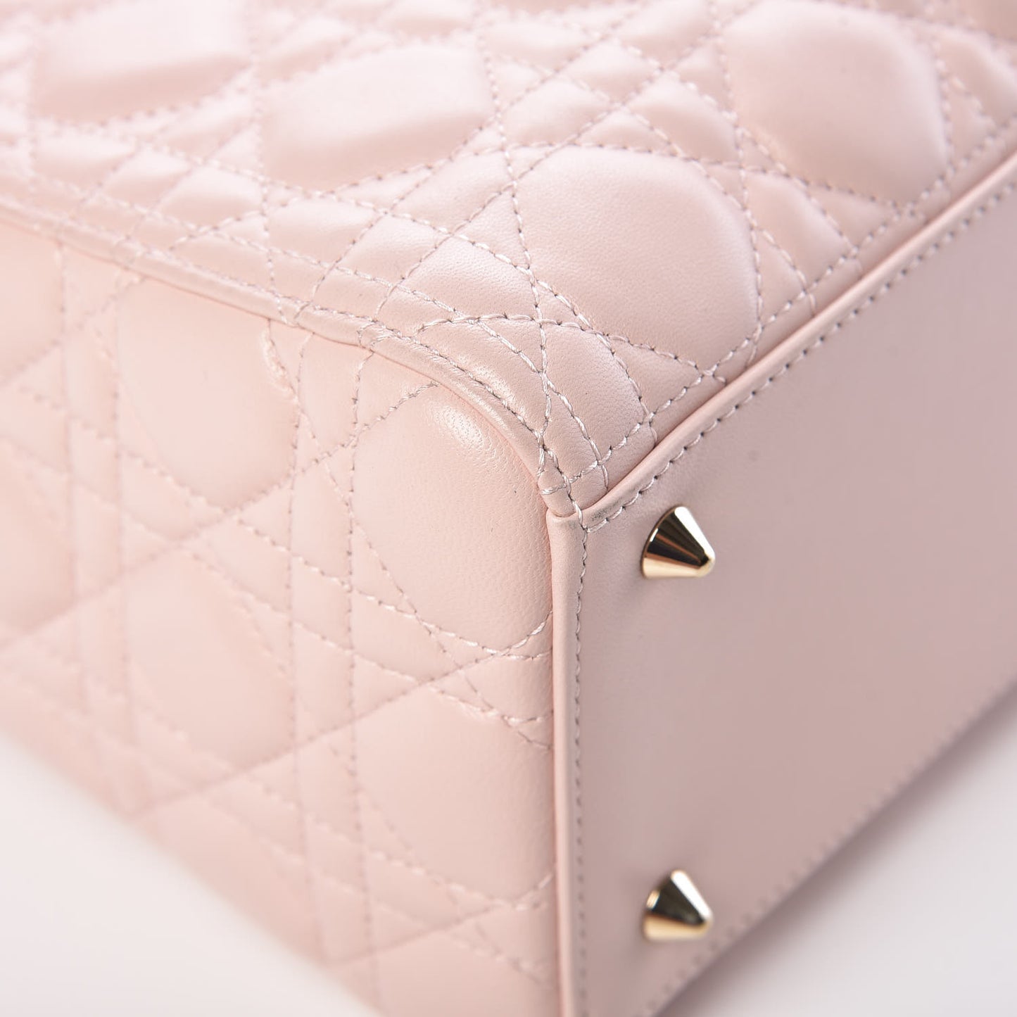 Lambskin Cannage Medium Lady Dior Light Pink