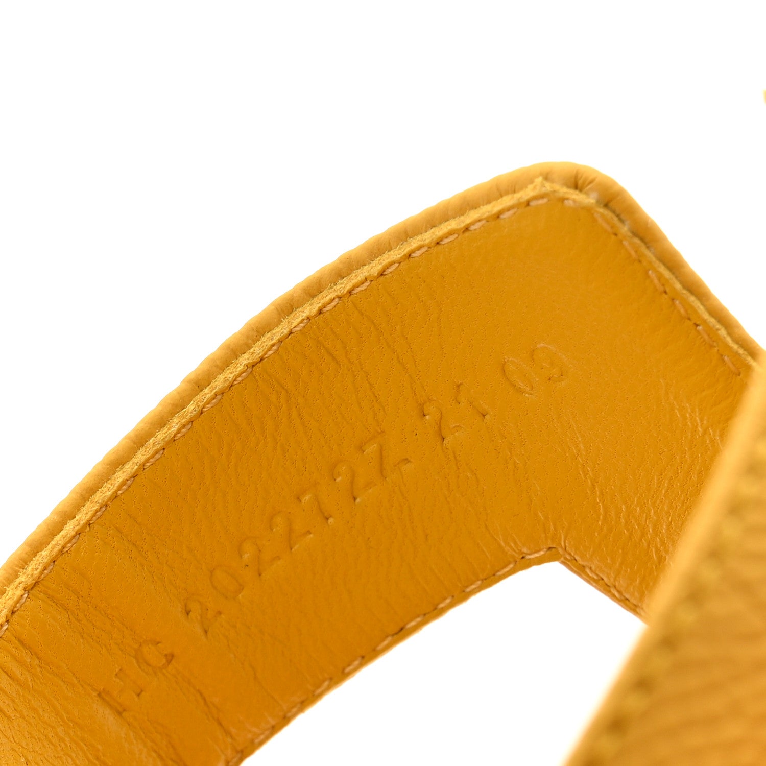 Hermes Epsom Oran Sandals 40 Jaune Sable 9 of 11