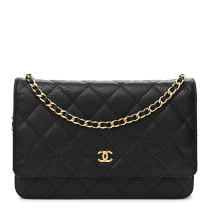 Chanel Caviar Quilted Wallet On Chain WOC Black 1 of 15