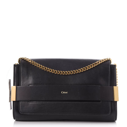 Chloe Lambskin Medium Elle Chain Clutch Black 1 of 7
