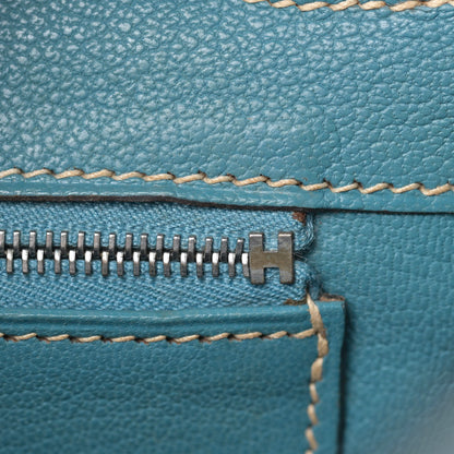 Hermes Taurillon Clemence Birkin 30 Blue Jean 18 of 46