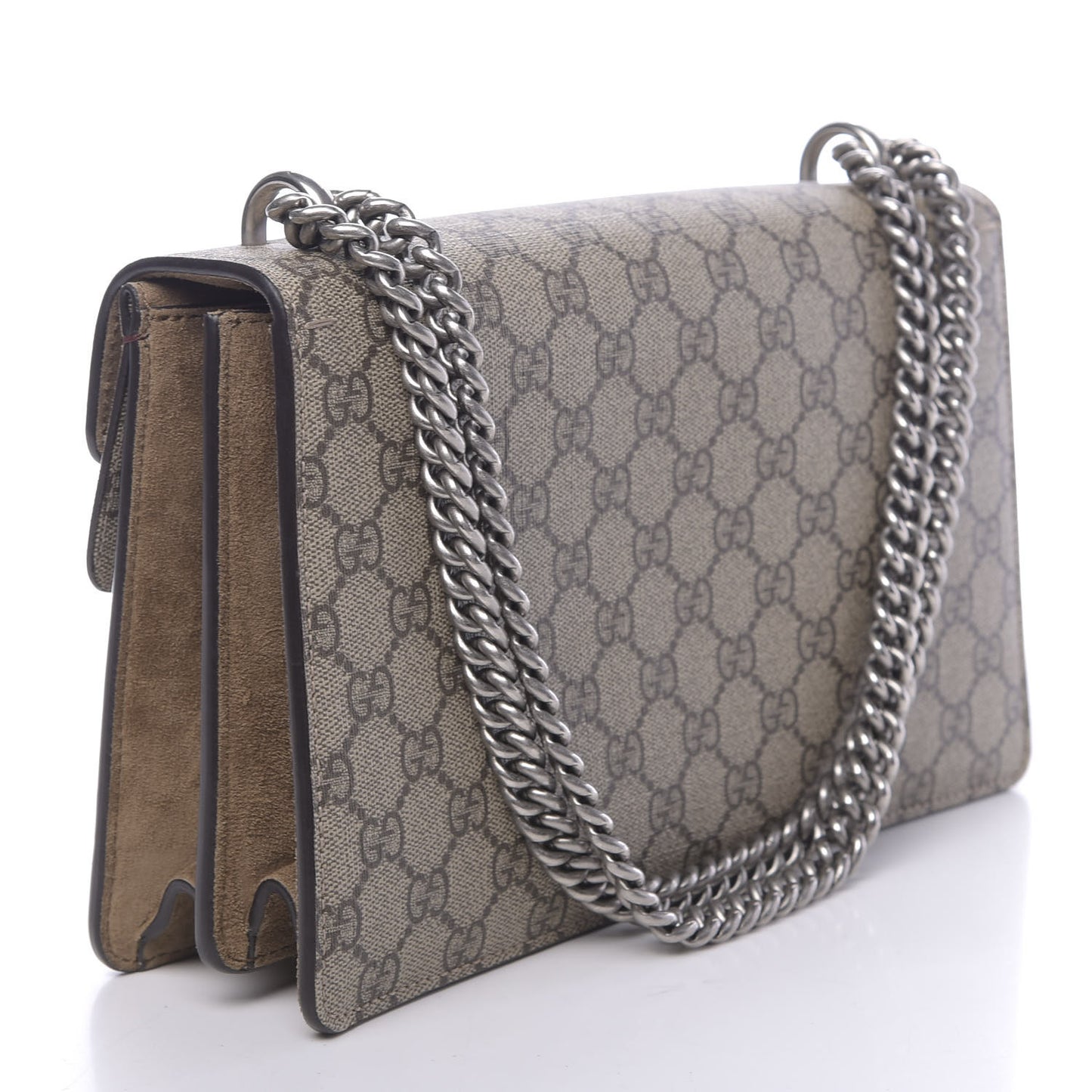 GG Supreme Monogram Small Dionysus Shoulder Bag Taupe