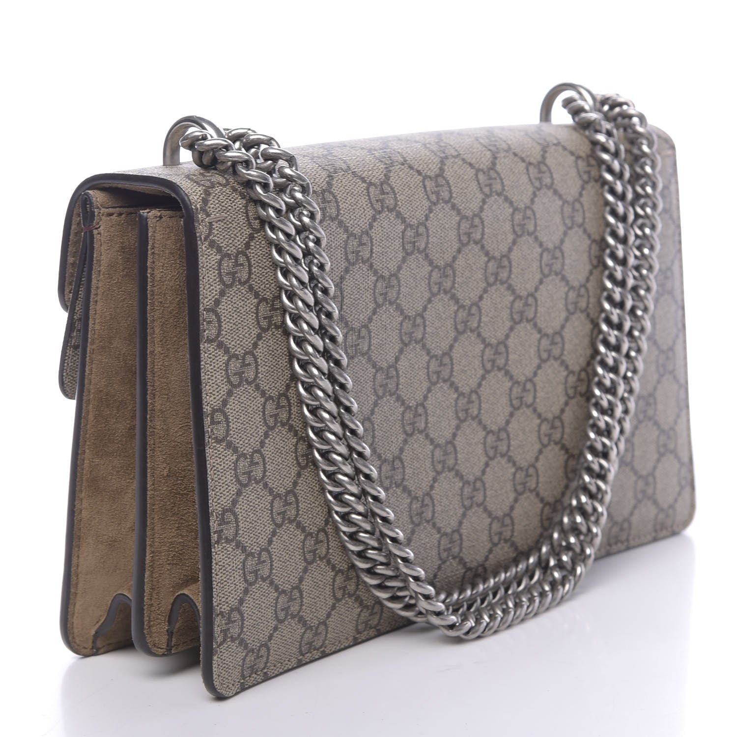 Gucci GG Supreme Monogram Small Dionysus Shoulder Bag Taupe 3 of 10